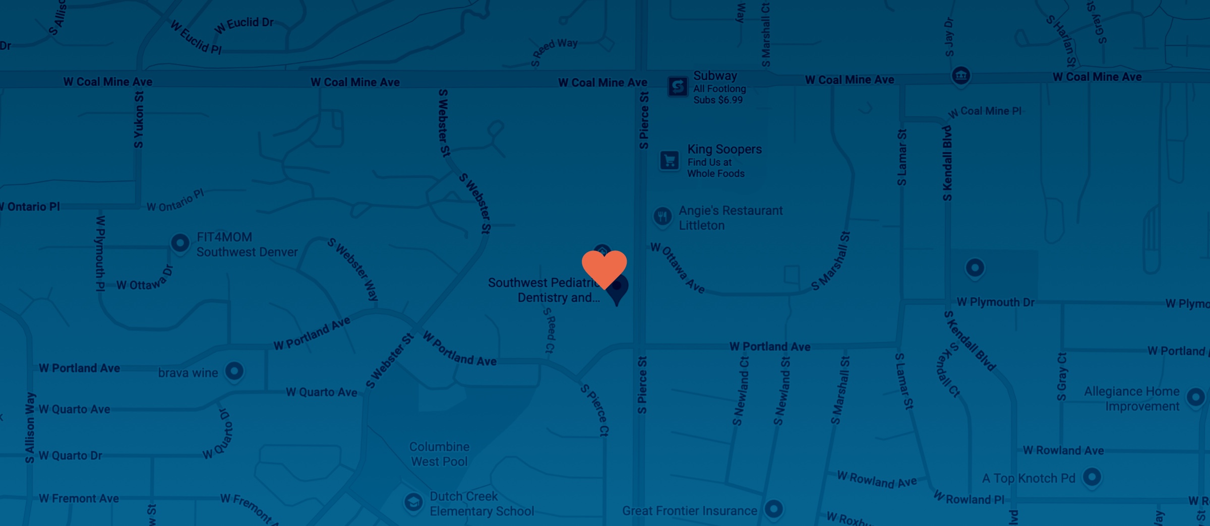 Map of Southwest Pediatric Dentistry & Orthodontics location